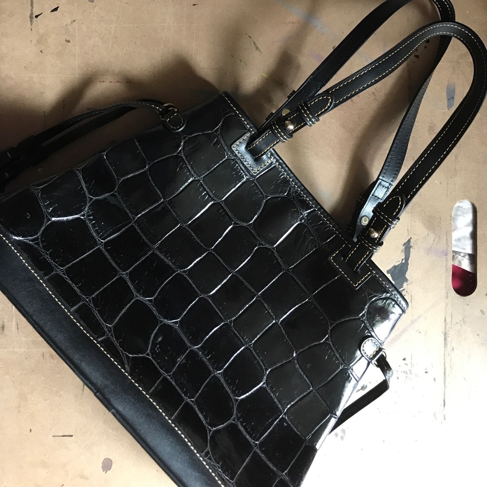 Dooney Croc Embossed Tote