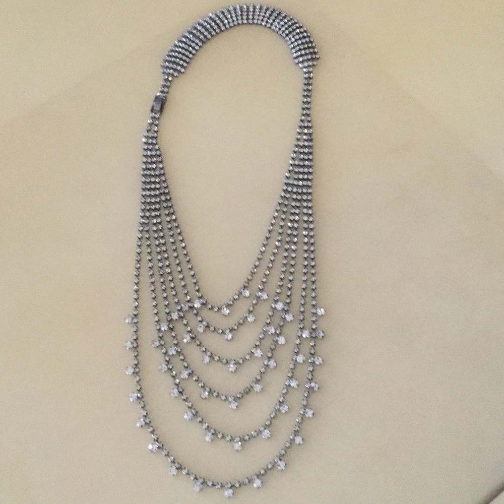 Antique rhinestone neck piece