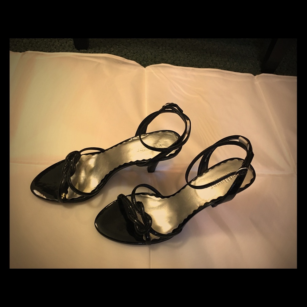 Black Patton leather heels