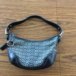 Authentic black and grey Coach handbag
