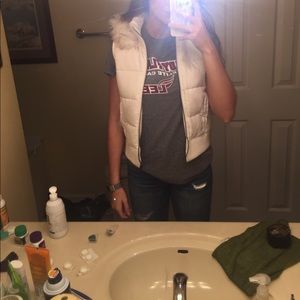 Cream vest