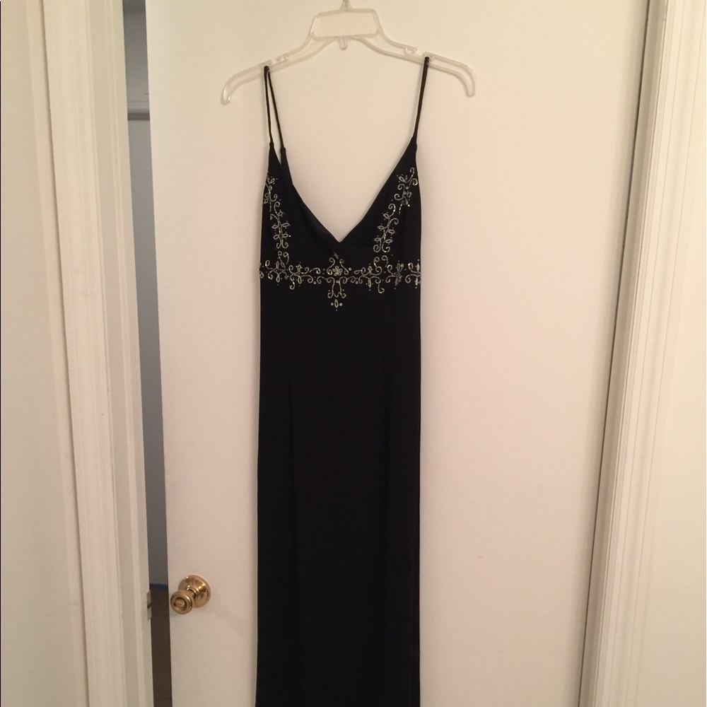 Black gown w/ beaded details