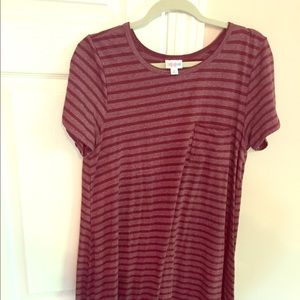 Like new size medium maroon Lularoe Carly dress