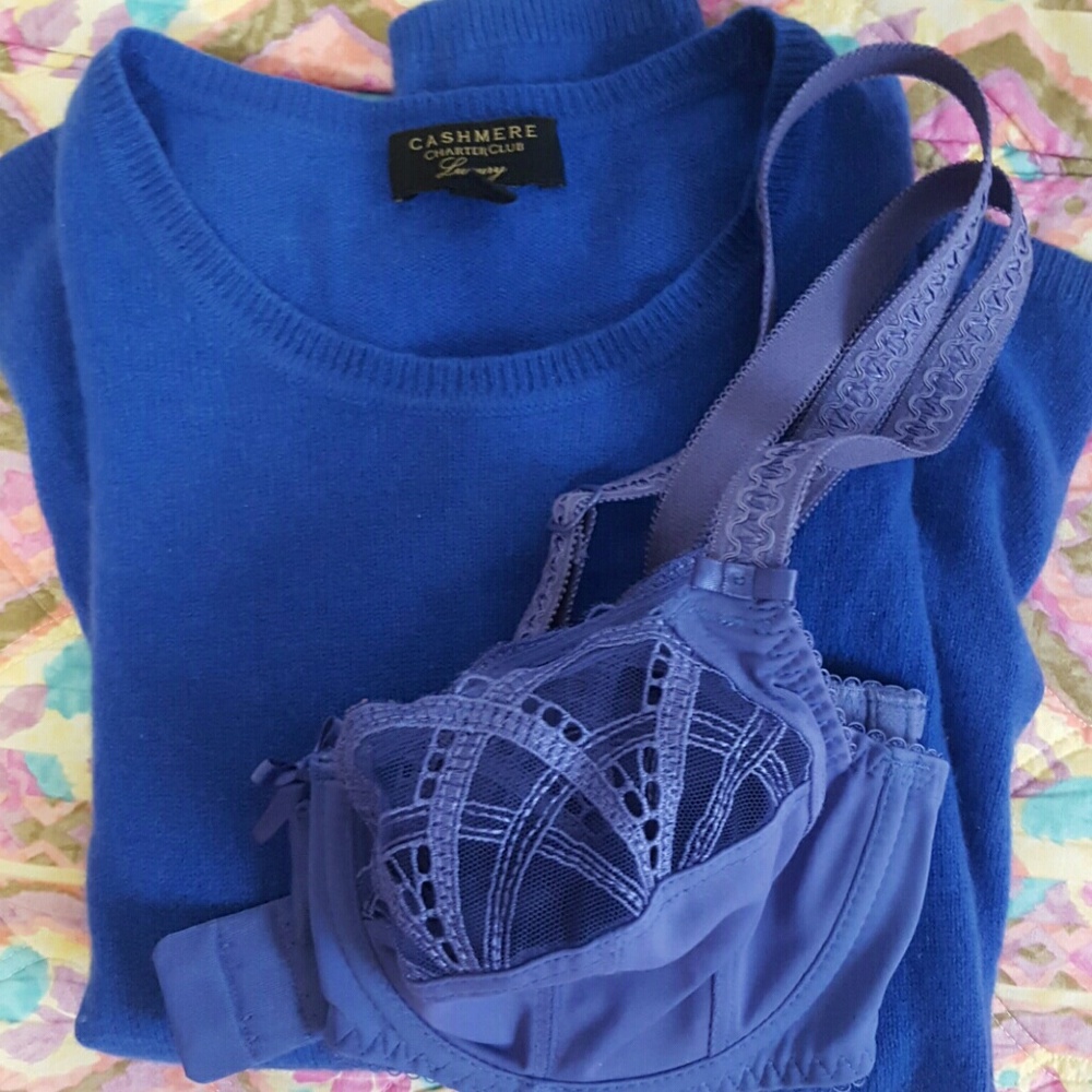 Periwinkle Lace Fantasie Bra 30E 30DD 30F 32DD