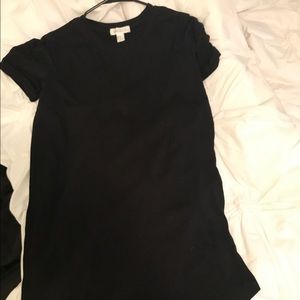 Plain black dress