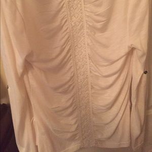 Long sleeve cream cardigan