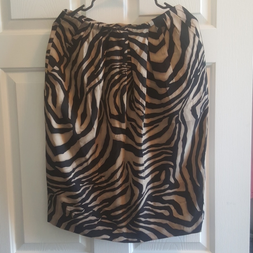 SILK animal print skirt