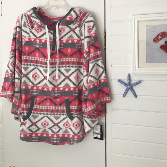 women's cuddl duds hooded fleece sleepshirt