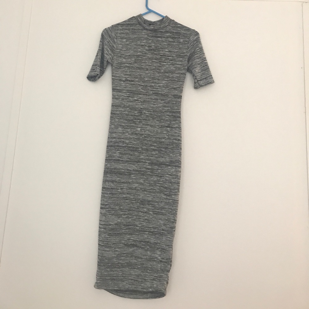 Grey Midi Dress