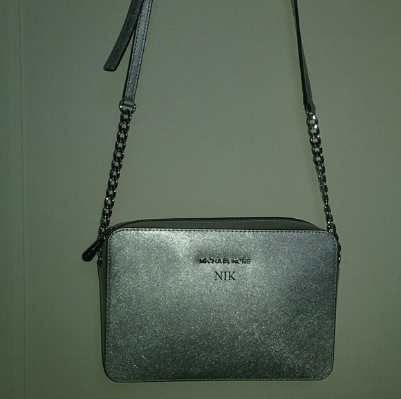 Michael Kors Handbags - MICHAEL KORS Saffiano Metallic Crossbody Bag