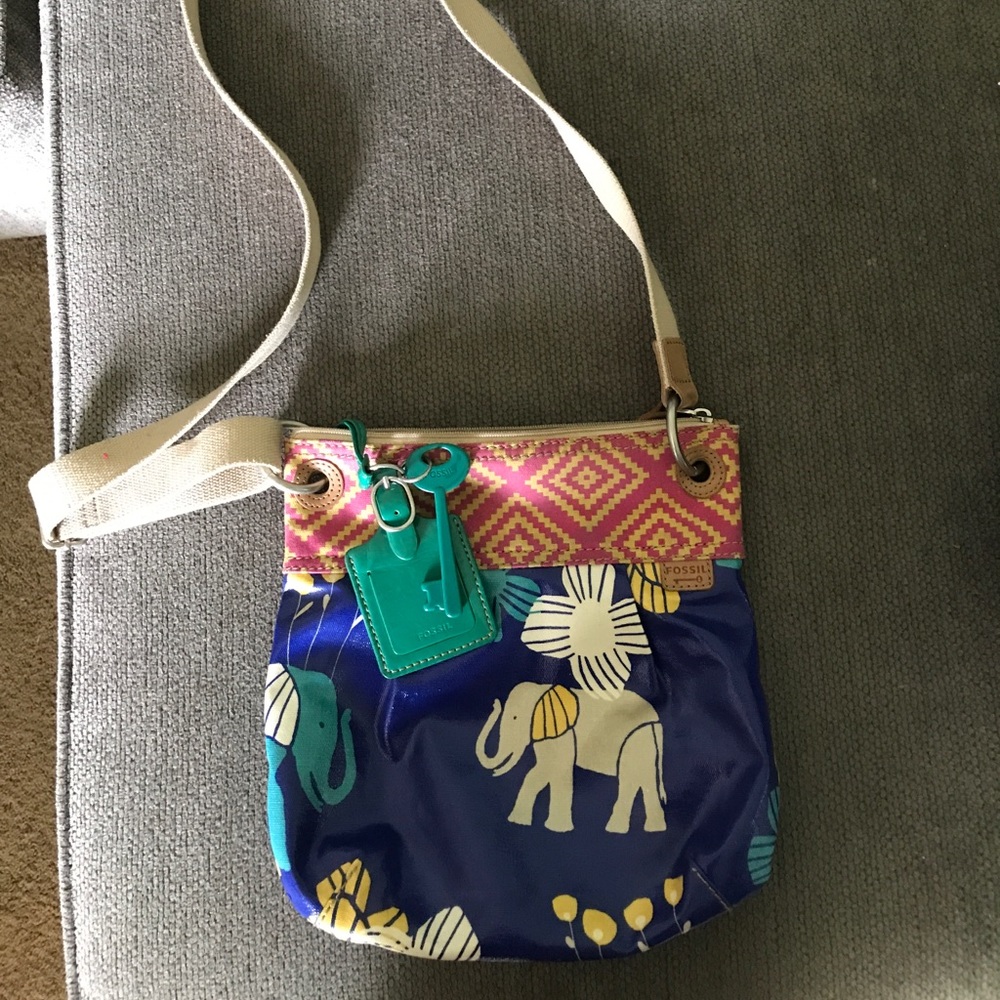 Elephant fossil crossbody