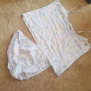 Silk. Lilac cami/panty set
