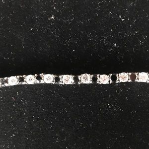 Beautiful black and white crystal bracelet