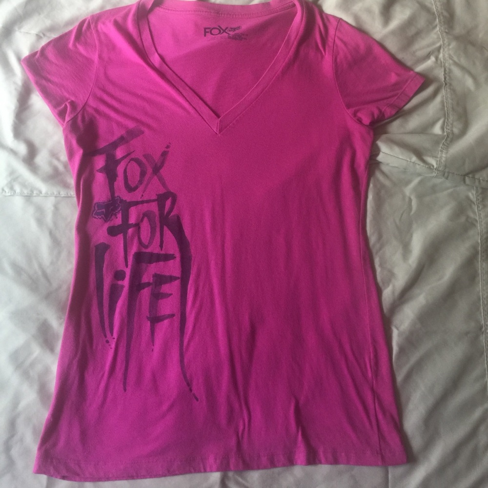Hot Pink Fox Racing t shirt