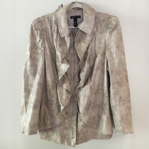 Faux snakeskin jacket