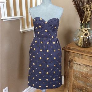 Anthropologie Polka Dot Pencil Dress
