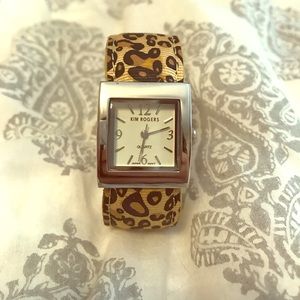 Leopard print watch by Kim Rogers