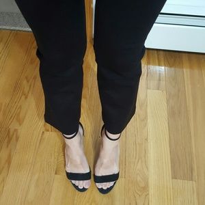 NWOT Ann Taylor Loft Crop Cut Stretchy Black Pants