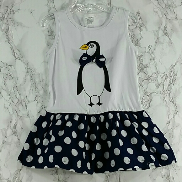Other - SALE***White Bow Penguin Dress. Kids   :)