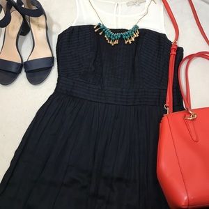 LOFT Dresses - Loft Navy Pleated Dress LOFT Dresses - Loft Navy Pleated Dress