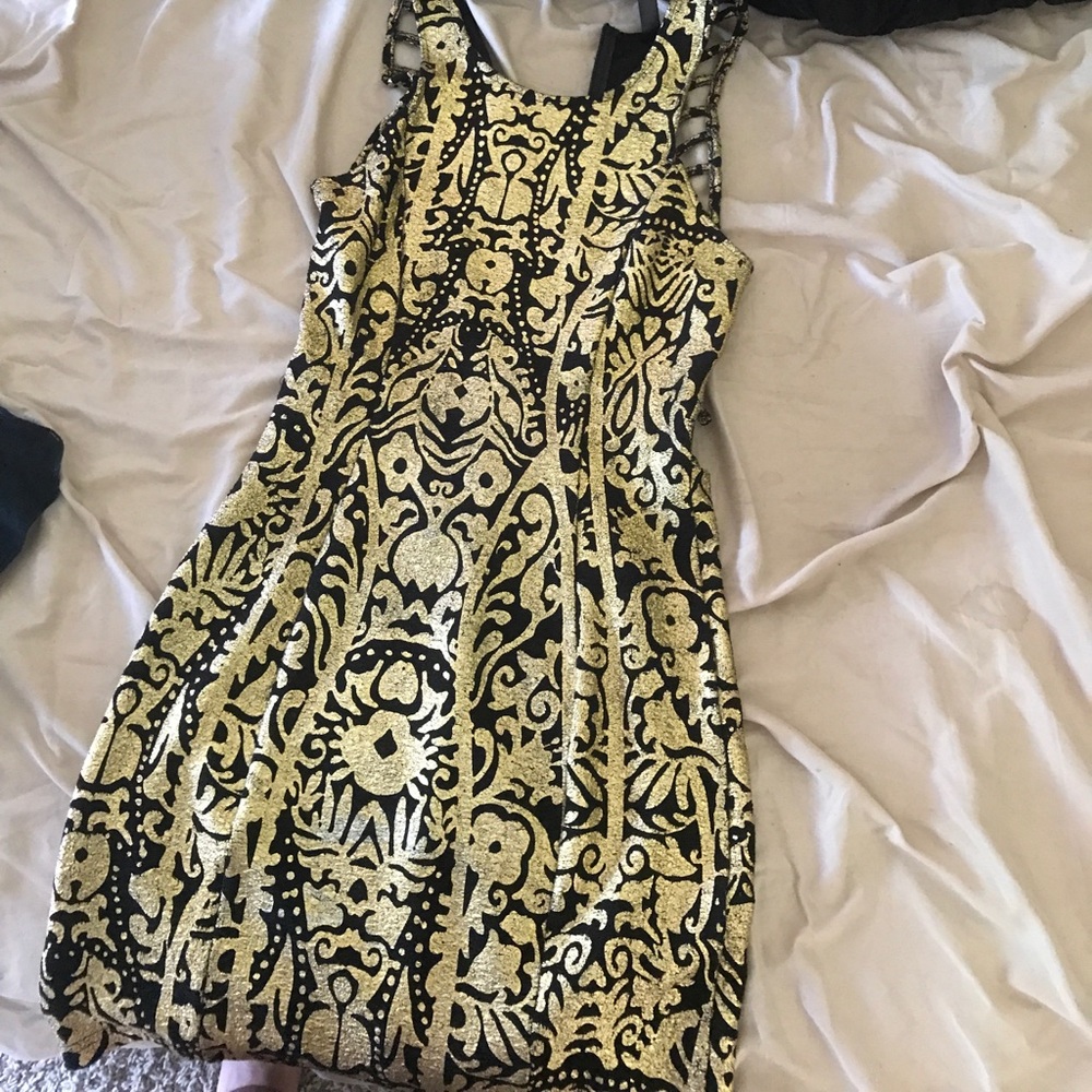 Gold dress