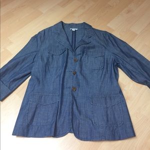 Denim 3/4 sleeve jacket