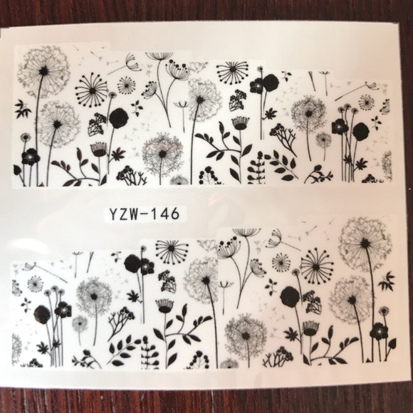 Dandelion Waterslide Nail Decals - Picture 2 of 3
