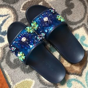 ZARA Floral Slides
