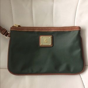 Ralph Lauren Small Leather Handbag Green NWT