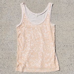 🌸J. Crew Square Sequin Tank