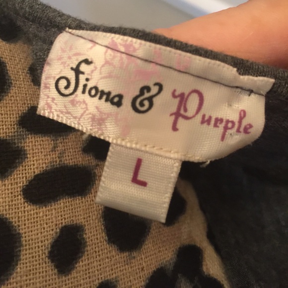 Silver & Grey sequence Zebra print blouse - Picture 3 of 4