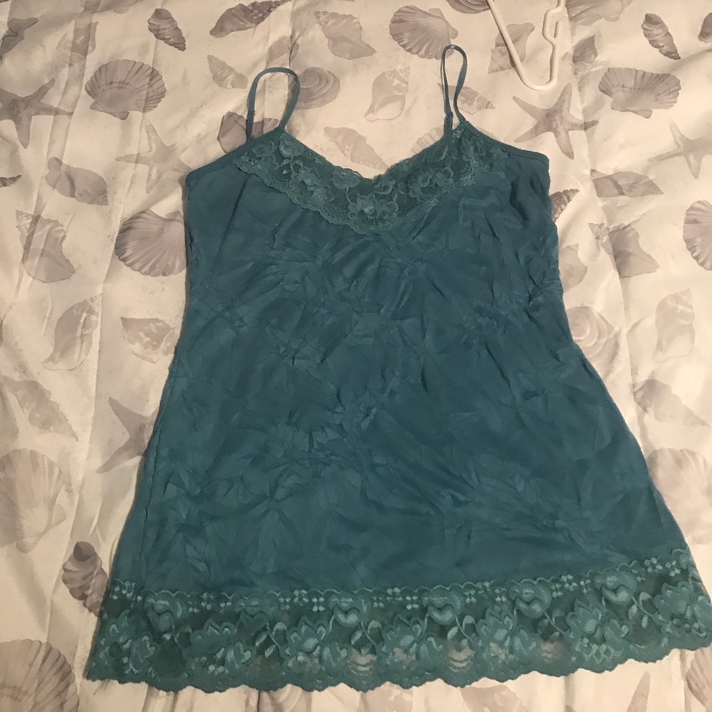 Maurices crinkle cami - aqua