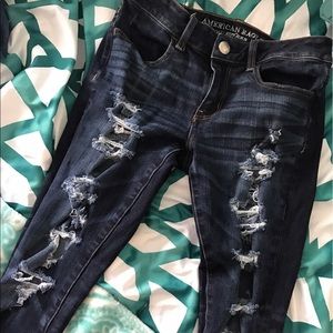 American eagle destroyed denim
