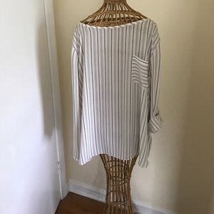 Ann Taylor Loft Sheer long sleeve blouse