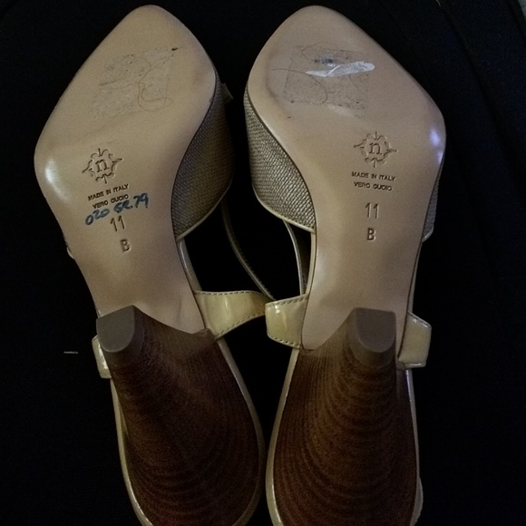 Nanette Lepore nude strappy work pump block heel - Picture 3 of 6