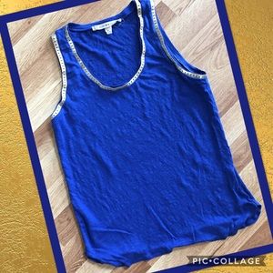 Chelsea & Violet Navy & Gold Tank