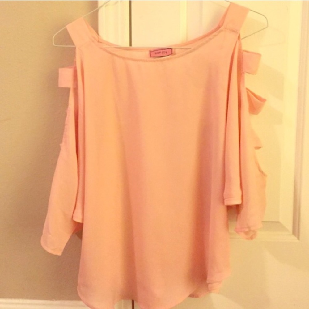 Ladder sleeve blouse