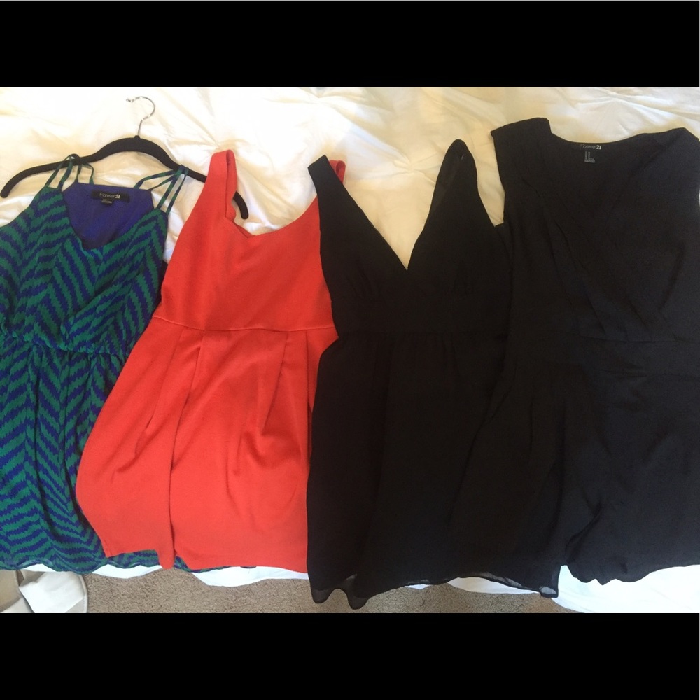 forever21 spring starter pack! 3 dresses, 1 romper