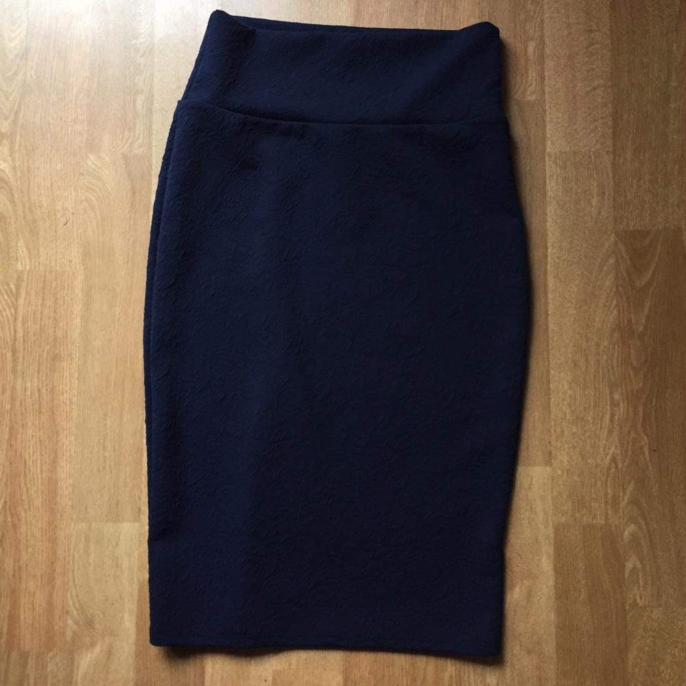LuLaRoe Cassie Skirt XS Navy Blue