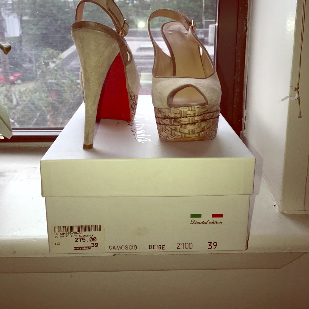 Italian Suede Red Bottom Heels