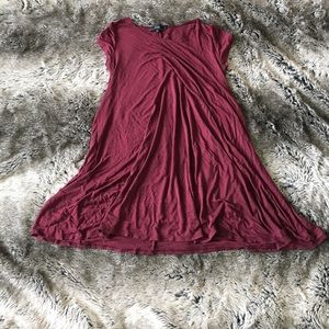Maroon TShirt Dress