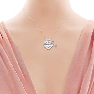 Tiffany & Co Heart and Key necklace