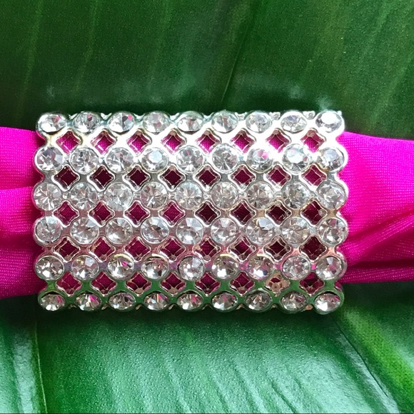 LAST ONE LEFT! Rhinestone hot pink bikini bottom - Picture 4 of 4