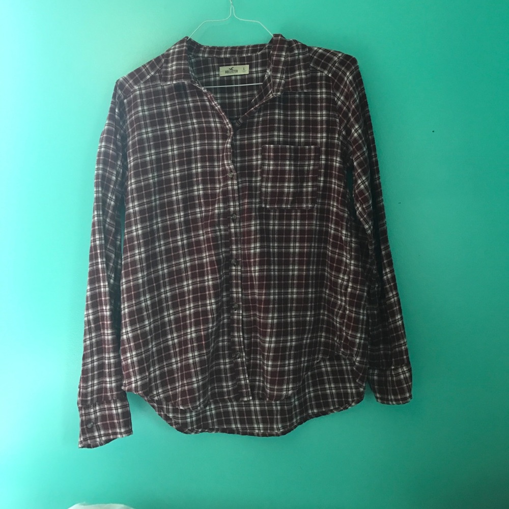Maroon flannel from Hollister