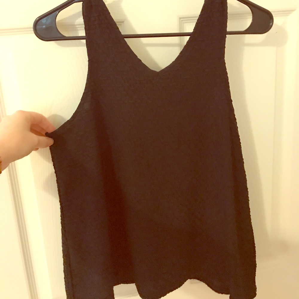Anthro surplice textured top