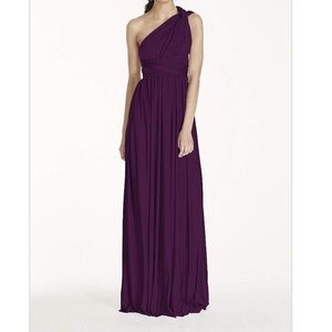 David's Bridal Versa Convertible Dress in Plum