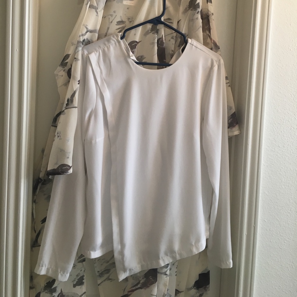 Long sleeve white shirt