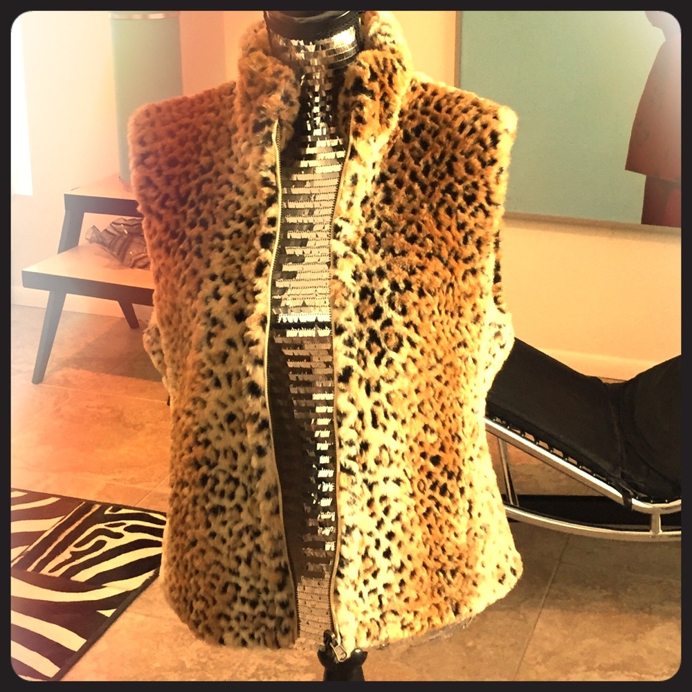 Reversible faux fur vest, funky cool and warm.
