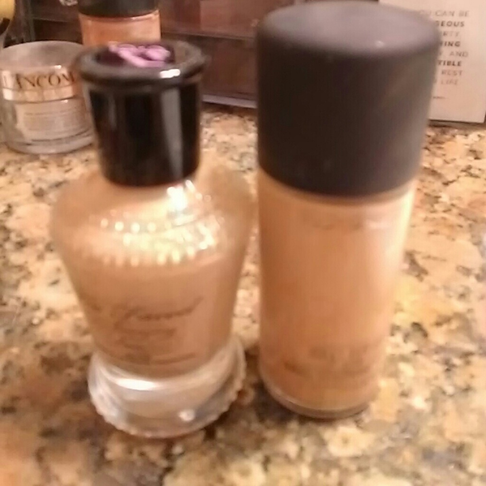Mac and Too Faced liquid foundations