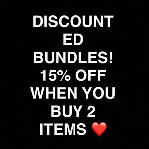 DISCOUNTED BUNDLES!!